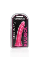 Slim Realistic Dildo with Suction Cup - Glow in the Dark - 7'' / 18 cm Slim Realistic Dildo with Suction Cup - Glow in the Dark - 7'' / 18 cm
