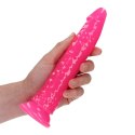 Slim Realistic Dildo with Suction Cup - Glow in the Dark - 7'' / 18 cm Slim Realistic Dildo with Suction Cup - Glow in the Dark - 7'' / 18 cm