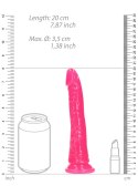 Slim Realistic Dildo with Suction Cup - Glow in the Dark - 7'' / 18 cm Slim Realistic Dildo with Suction Cup - Glow in the Dark - 7'' / 18 cm