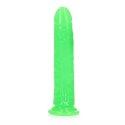 Slim Realistic Dildo with Suction Cup - Glow in the Dark - 9'' / 22,5 cm Slim Realistic Dildo with Suction Cup - Glow in the Dark - 9'' / 22,5 cm