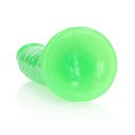Slim Realistic Dildo with Suction Cup - Glow in the Dark - 9'' / 22,5 cm Slim Realistic Dildo with Suction Cup - Glow in the Dark - 9'' / 22,5 cm