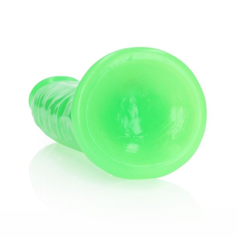 Slim Realistic Dildo with Suction Cup - Glow in the Dark - 9'' / 22,5 cm Slim Realistic Dildo with Suction Cup - Glow in the Dark - 9'' / 22,5 cm