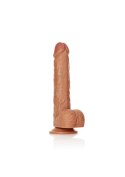 Straight Realistic Dildo Balls Suction Cup - 10""""/ 25,5 cm Straight Realistic Dildo Balls Suction Cup - 10""""/ 25,5 cm