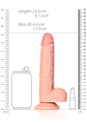 Straight Realistic Dildo Balls Suction Cup - 8""""/ 20,5 cm Straight Realistic Dildo Balls Suction Cup - 8""""/ 20,5 cm