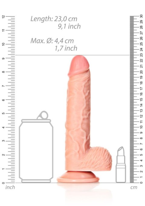 Straight Realistic Dildo Balls Suction Cup - 8""""/ 20,5 cm Straight Realistic Dildo Balls Suction Cup - 8""""/ 20,5 cm