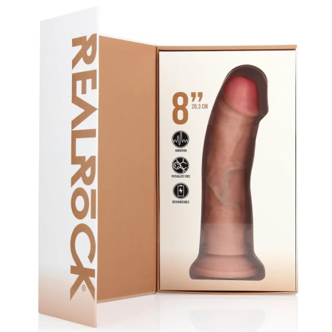 Vibrating Regular Curved Cock - 8 / 20,5 cm - Flesh Vibrating Regular Curved Cock - 8 / 20,5 cm - Flesh