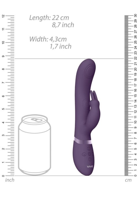 May - Pulse-Wave & C-spot & G-Spot Rabbit - Purple May - Pulse-Wave & C-spot & G-Spot Rabbit - Purple