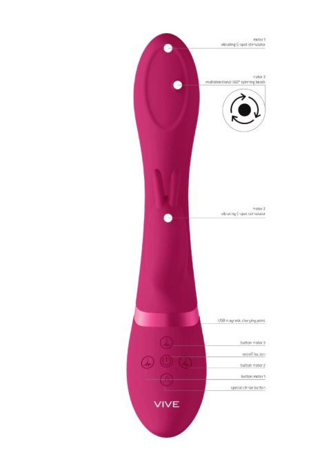 Mira - Spinning G-spot Rabbit - Pink Mira - Spinning G-spot Rabbit - Pink