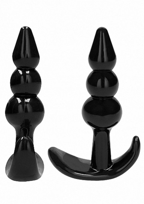 NO. 80 - 4-Piece Butt Plug Set - Black NO. 80 - 4-Piece Butt Plug Set - Black