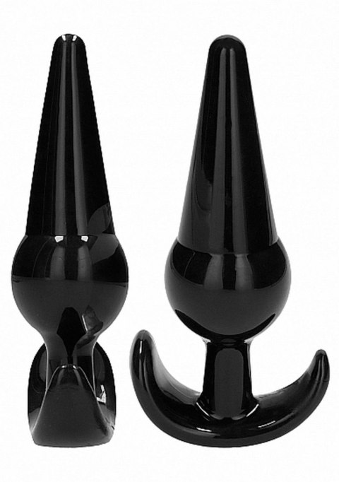 NO. 80 - 4-Piece Butt Plug Set - Black NO. 80 - 4-Piece Butt Plug Set - Black