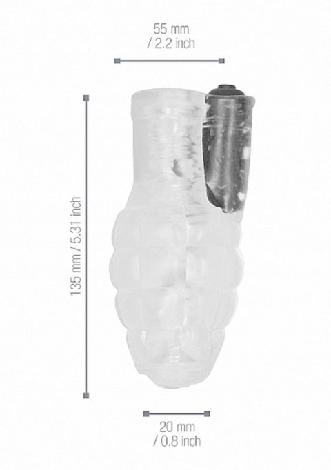 No.22 - Stroker - with vibrating bullet - Translucent No.22 - Stroker - with vibrating bullet - Translucent