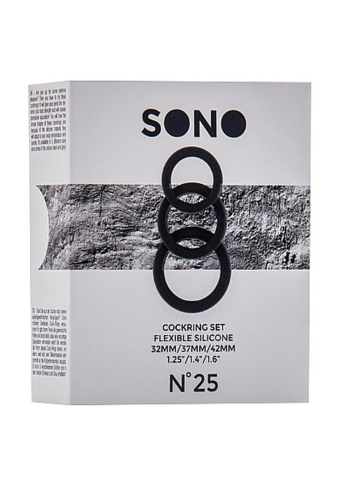 No.25 - Cockring Set - Black No.25 - Cockring Set - Black