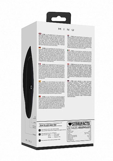 Stymulator Minu - Lay On Vibrator - Black Stymulator Minu - Lay On Vibrator - Black