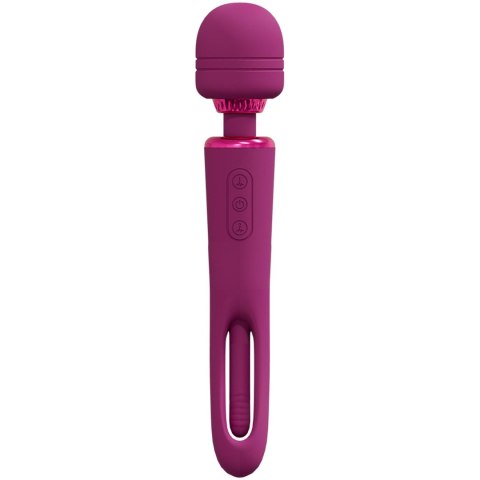 VIVE - Kiku - Rechargeable Double Ended Wand with Innovative G-Spot Flapping Stimulator - Pink VIVE - Kiku - Rechargeable Double Ended Wand with Innovative G-Spot Flapping Stimulator - Pink