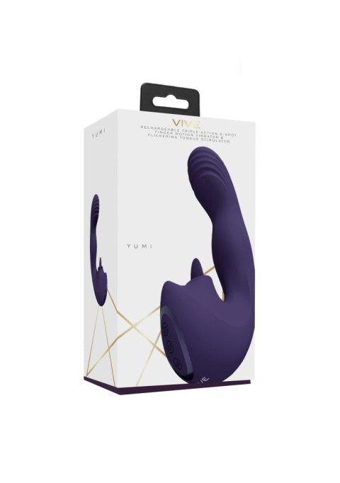 VIVE - Yumi - Rechargeable Triple Motor - G-Spot Finger Motion Vibrator and Flickering Tongue Stimul VIVE - Yumi - Rechargeable Triple Motor - G-Spot Finger Motion Vibrator and Flickering Tongue Stimul