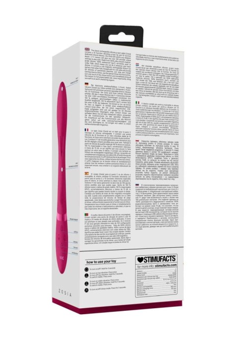 Wibrator-Zosia - Classic G-Spot Rabbit - Pink Wibrator-Zosia - Classic G-Spot Rabbit - Pink