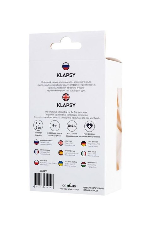 Anal Plug Klapsy Anal Plug Klapsy