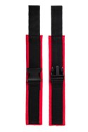 Anonymo handcuffs, velour, red, 24 cm Anonymo handcuffs, velour, red, 24 cm