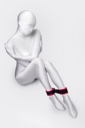 Anonymo handcuffs, velour, red, 29 cm Anonymo handcuffs, velour, red, 29 cm