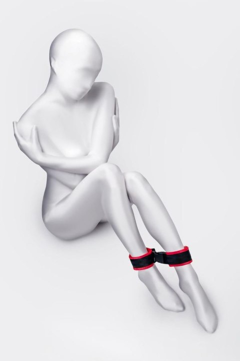 Anonymo handcuffs, velour, red, 29 cm Anonymo handcuffs, velour, red, 29 cm