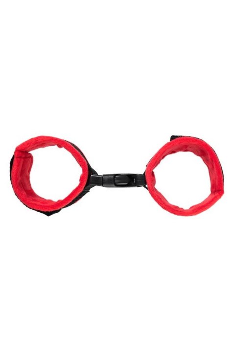 Anonymo handcuffs, velour, red, 29 cm Anonymo handcuffs, velour, red, 29 cm