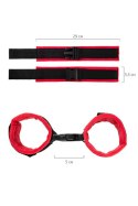 Anonymo handcuffs, velour, red, 29 cm Anonymo handcuffs, velour, red, 29 cm