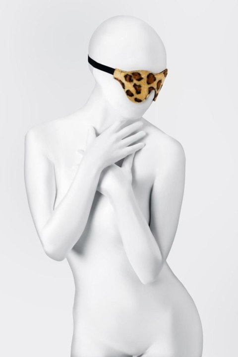 Anonymo mask, PU leather, print, 26 cm Anonymo mask, PU leather, print, 26 cm