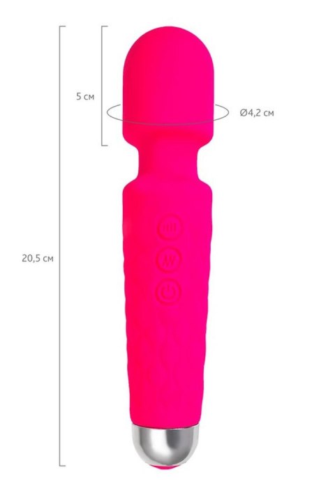 Flovetta Peony Vibrating massager, silicone, pink, 20.5 cm Flovetta Peony Vibrating massager, silicone, pink, 20.5 cm