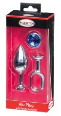 MALESATION Alu-Plug with handle & crystal large, chrome MALESATION Alu-Plug with handle & crystal large, chrome