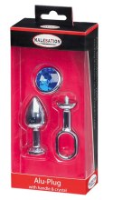 MALESATION Alu-Plug with handle & crystal small, chrome MALESATION Alu-Plug with handle & crystal small, chrome