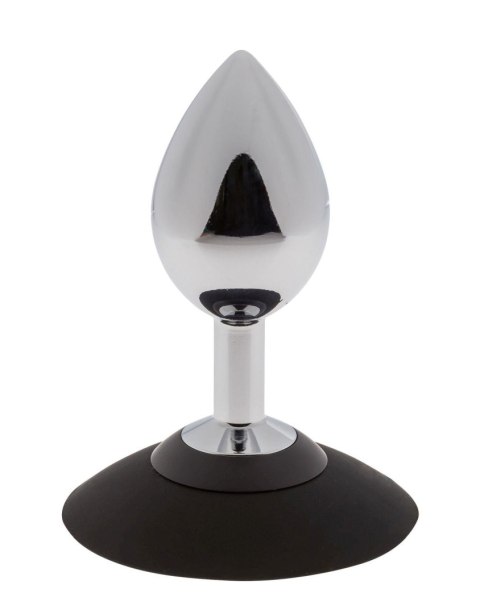 MALESATION Alu-Plug with suction cup large, chrome MALESATION Alu-Plug with suction cup large, chrome