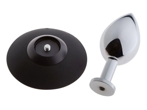 MALESATION Alu-Plug with suction cup large, chrome MALESATION Alu-Plug with suction cup large, chrome