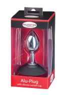 MALESATION Alu-Plug with suction cup large, chrome MALESATION Alu-Plug with suction cup large, chrome