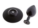 MALESATION Alu-Plug with suction cup medium, black MALESATION Alu-Plug with suction cup medium, black