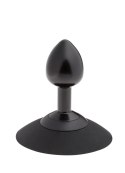 MALESATION Alu-Plug with suction cup small, black MALESATION Alu-Plug with suction cup small, black