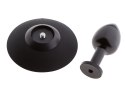 MALESATION Alu-Plug with suction cup small, black MALESATION Alu-Plug with suction cup small, black