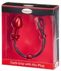 MALESATION Cock-Grip with Alu-Plug large, red MALESATION Cock-Grip with Alu-Plug large, red