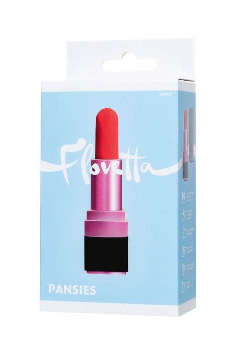Mini-vibrator Flovetta by Toyfa PANSIES, ABS plastic, black, 9 cm Mini-vibrator Flovetta by Toyfa PANSIES, ABS plastic, black, 9 cm