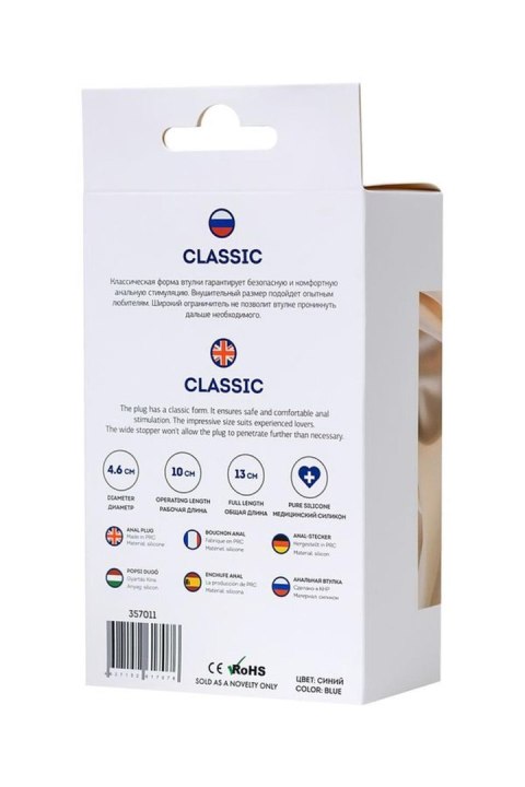 ToDo Classic Blue Anal Plug L ToDo Classic Blue Anal Plug L