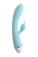 Vibrator with clitoral stimulator Flovetta by Toyfa Iris, silicone, mint, 22 cm Vibrator with clitoral stimulator Flovetta by Toyfa Iris, silicone, mint, 22 cm