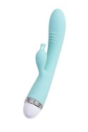 Vibrator with clitoral stimulator Flovetta by Toyfa Iris, silicone, mint, 22 cm Vibrator with clitoral stimulator Flovetta by Toyfa Iris, silicone, mint, 22 cm