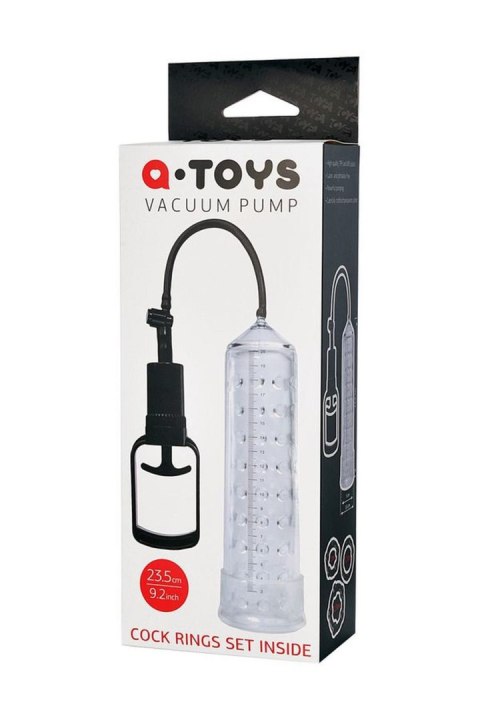 A-TOYS, Penis Pump, PVC, Transparent, 23.5 cm A-TOYS, Penis Pump, PVC, Transparent, 23.5 cm