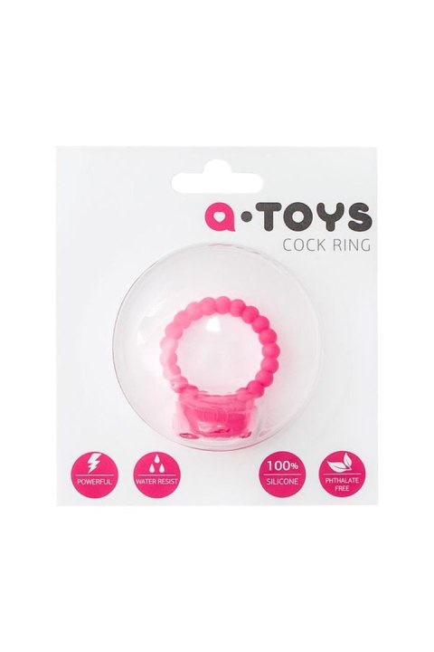 A-TOYS, Penis VibroRing, Silicone, Pink, O3.5 cm A-TOYS, Penis VibroRing, Silicone, Pink, O3.5 cm