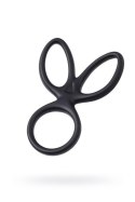 A-TOYS Triple penis ring KRAKEN, silicone, black, 10 cm A-TOYS Triple penis ring KRAKEN, silicone, black, 10 cm