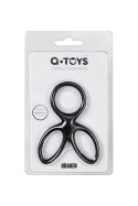 A-TOYS Triple penis ring KRAKEN, silicone, black, 10 cm A-TOYS Triple penis ring KRAKEN, silicone, black, 10 cm