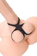 A-TOYS Triple penis ring KRAKEN, silicone, black, 10 cm A-TOYS Triple penis ring KRAKEN, silicone, black, 10 cm