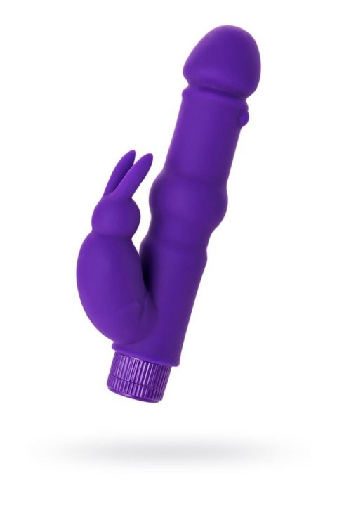 A-TOYS, Vibrator with clitoral stim, Silicone, Purple, 18 cm A-TOYS, Vibrator with clitoral stim, Silicone, Purple, 18 cm