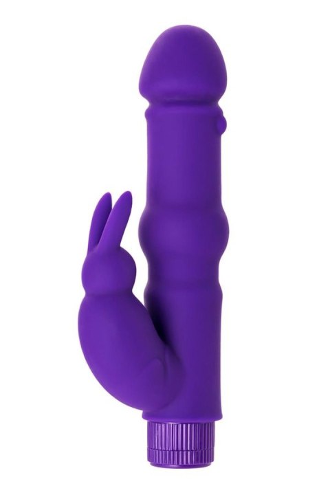 A-TOYS, Vibrator with clitoral stim, Silicone, Purple, 18 cm A-TOYS, Vibrator with clitoral stim, Silicone, Purple, 18 cm