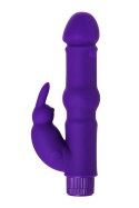 A-TOYS, Vibrator with clitoral stim, Silicone, Purple, 18 cm A-TOYS, Vibrator with clitoral stim, Silicone, Purple, 18 cm
