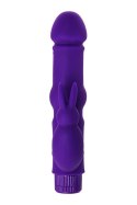A-TOYS, Vibrator with clitoral stim, Silicone, Purple, 18 cm A-TOYS, Vibrator with clitoral stim, Silicone, Purple, 18 cm